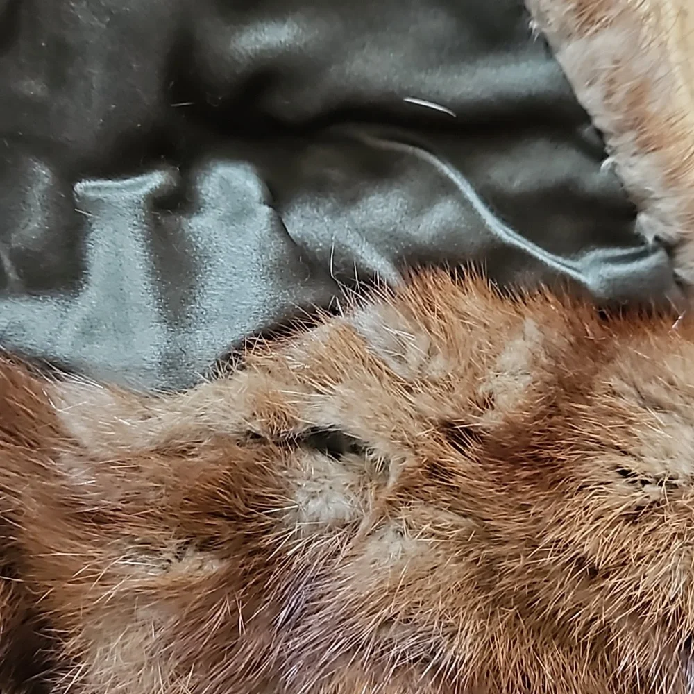 Vintage real mink shawl wrap L/XL